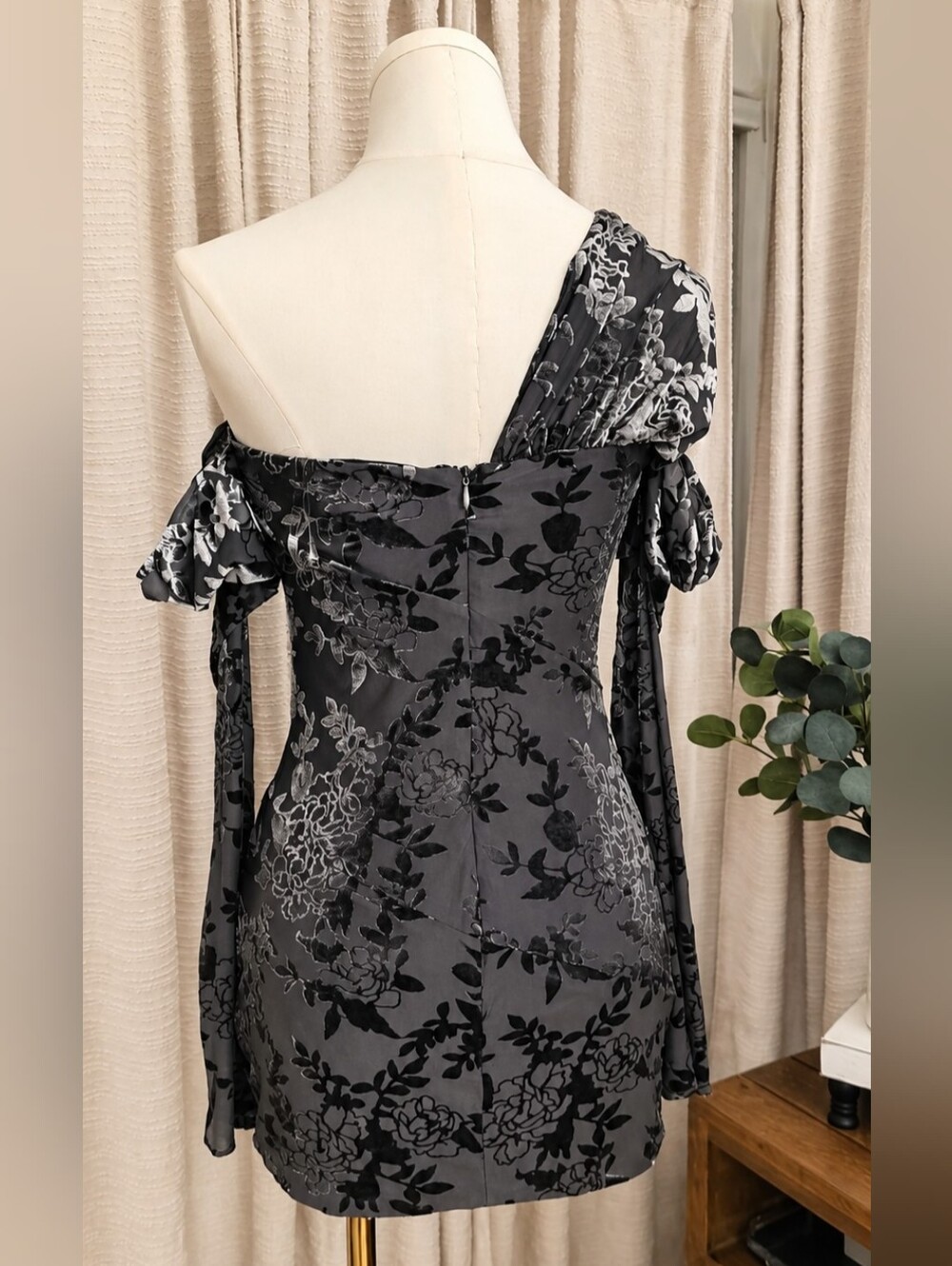 Mistress Rocks Slate Devore Mini Dress - Picture 9 of 13
